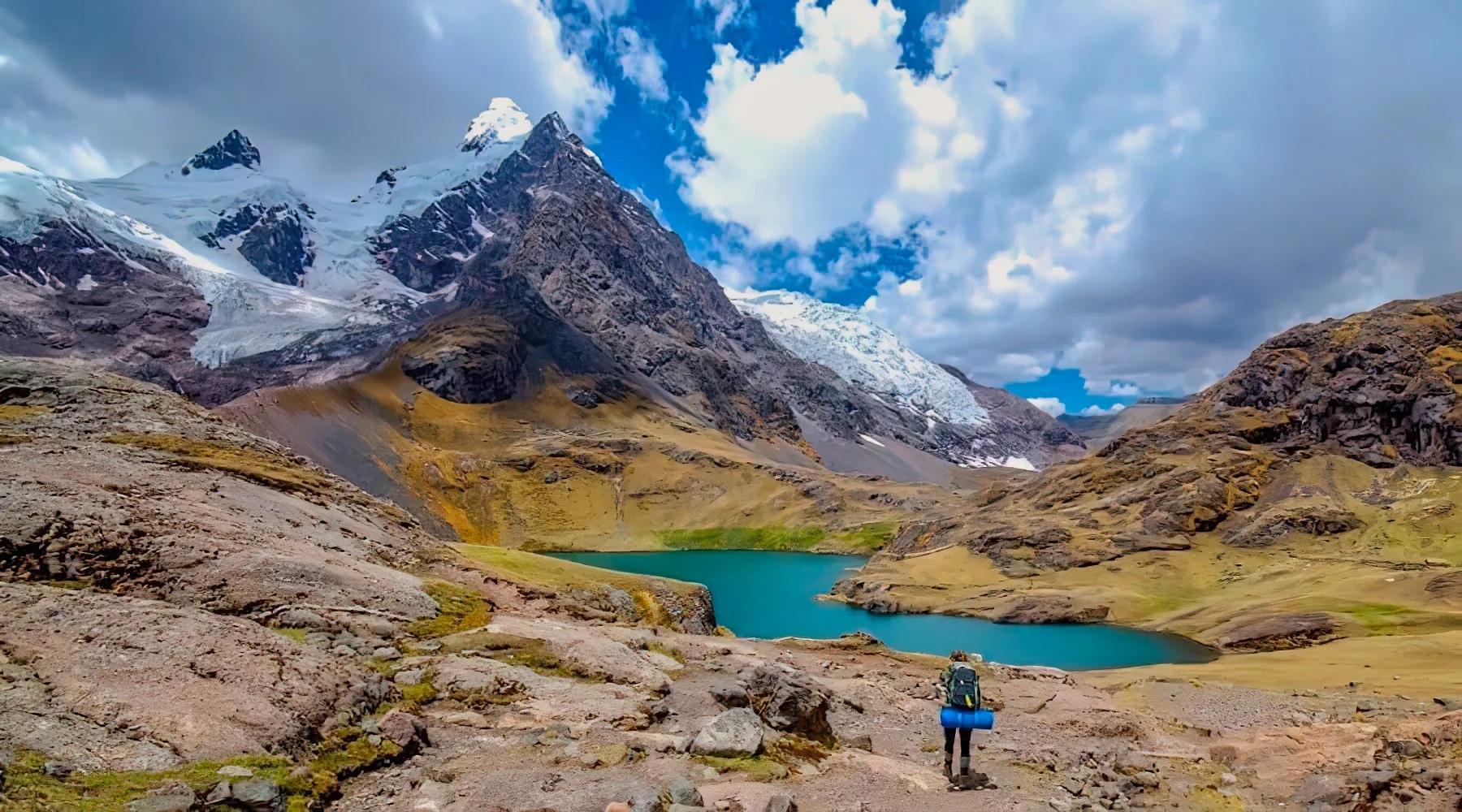 Embark on a spectacular journey around Ausangate, one of the highest and most sacred peaks in the Andes. Experience breathtaking high-altitude landscapes, turquoise glacial lakes, and vibrant Andean culture along the way.

Discover the spirit of the Andes on this unforgettable trek.
